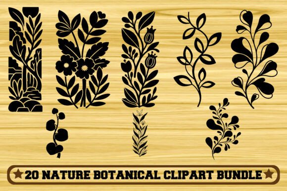 Download 20 Nature Botanical Clipart Bundle - Clipart Collection